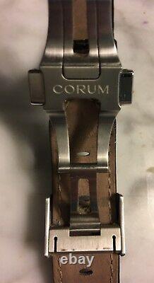 Corum Watch Mens Romvlvs Chronograph + Original Wooden Jewelry Display Case