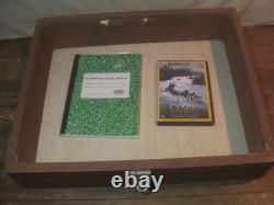 Countertop Mercantile vintage wood glass top display case 21x17x approx. 4