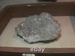 Countertop Mercantile vintage wood glass top display case 21x17x approx. 4