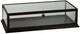 Countertop Wood Display Case Black Clear Top View 31 &frac34; W X 18 D X 8 H Locking