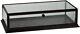 Countertop Wood Display Case Black Clear Top View 31 ¾ W X 18 D X 8 H Locking
