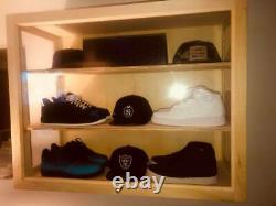 Custom Made Nike Sneaker + Hat Display Case Heavy Duty Locking Protect Your Item