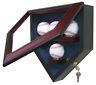 Custom Wood Uv Glass 4 Four Baseball Homeplate Shaped Baseball Display Case