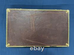 Custom Wooden Display Case For 4 Revolvers Maroon Velvet Lined