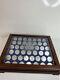 Danbury Mint U. S. Presidential Silver Commemoratives Proof Set Wood Display Case