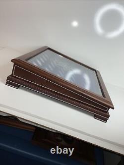DANBURY MINT U. S. Presidential SILVER Commemoratives Proof Set Wood DISPLAY CASE