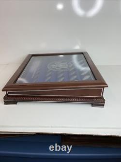 DANBURY MINT U. S. Presidential SILVER Commemoratives Proof Set Wood DISPLAY CASE