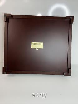 DANBURY MINT U. S. Presidential SILVER Commemoratives Proof Set Wood DISPLAY CASE