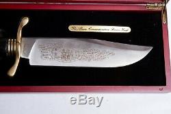 D'Holder Alamo Bowie Knife Commemorative Limited Edition in wooden Display case