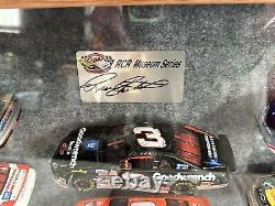 Dale Earnhardt RCR Museum Series (18) 132 Diecast Cars With Wood Display Case