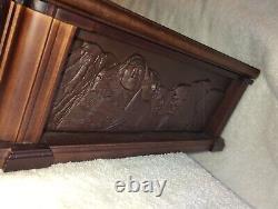Danbury Mint US State Quarters Wood Display Case, w Storage Drawer & 2 Keys