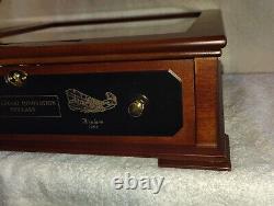 Danbury Mint, Uncirculated Statehood Innovation Dollars Wood Display Case, & Key