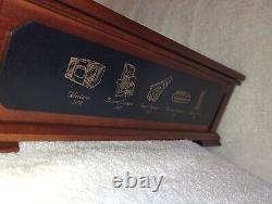 Danbury Mint, Uncirculated Statehood Innovation Dollars Wood Display Case, & Key