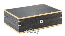 Dark Ginkgo 10 Wrist Watch Jewellery Solid Wood Display Storage Wooden Case Box