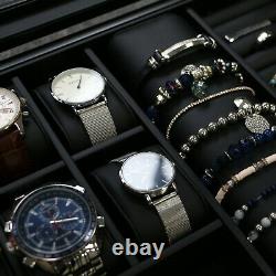 Decorebay Super Star 2 Luxury Watch & Sunglasses Display Case Jewelry Organizer