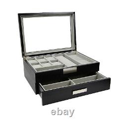 Decorebay Super Star Luxury Watch & Sunglasses Display Case & Jewelry Organizer