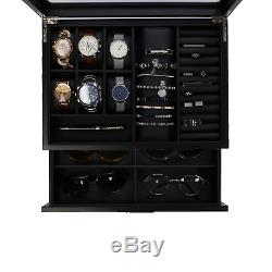 Decorebay Super Star Luxury Watch & Sunglasses Display Case & Jewelry Organizer