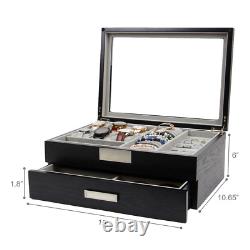 Decorebay Super Star Luxury Watch & Sunglasses Display Case & Jewelry Organizer