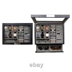 Decorebay Super Star Luxury Watch & Sunglasses Display Case & Jewelry Organizer