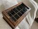 Deferichs Watch Box Showcase 12 Slots & Drawer Solid Wood Walnut Stained