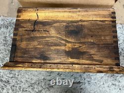 Deferichs Watch Box showcase 12 slots & drawer solid wood walnut stained