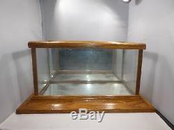 Diminutive Turn Of The 20th Century Wood Display Case, New Bottom