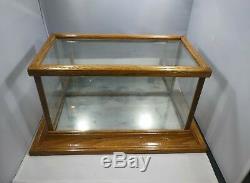 Diminutive Turn Of The 20th Century Wood Display Case, New Bottom