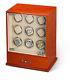 Diplomat Estate Burlwood Nine 9 Watch Winder Wood Display Storage Case Box New