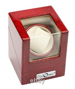 Diplomat Single 1 Watch Winder Box Cherry Wood Display Case 31-405