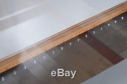 Display Case 40.5 Cabinet withLED Lights Wood & Plexiglas Tall Ships Yacht Boats
