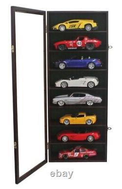Display Case Cabinet for 124 and 118 Scale Sport Model Toy Cars Nascar Diecast