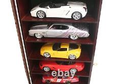 Display Case Cabinet for 124 and 118 Scale Sport Model Toy Cars Nascar Diecast