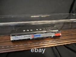 Display Case, Cherry Wood with acrylic cover, HO scale flange cuts, USA Made