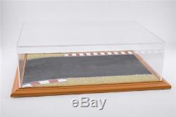 Display Case Race Track Diorama Display Case Cherry Wood Hand Made for 118/124
