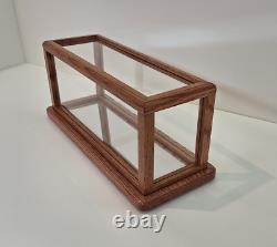 Display Case With Mirrored Base 15 L x 4 W X 6H Rounded edges #PP24028