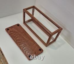 Display Case With Mirrored Base 15 L x 4 W X 6H Rounded edges #PP24028