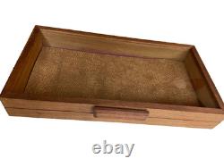 Display Case/Wood$Glass 25 x 13 x 4 HANDMADE for Collectibles/ Rustic Modern