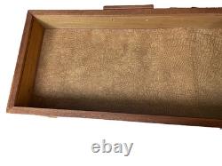 Display Case/Wood$Glass 25 x 13 x 4 HANDMADE for Collectibles/ Rustic Modern