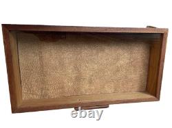 Display Case/Wood$Glass 25 x 13 x 4 HANDMADE for Collectibles/ Rustic Modern