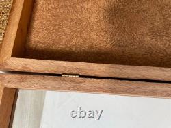 Display Case/Wood$Glass 25 x 13 x 4 HANDMADE for Collectibles/ Rustic Modern