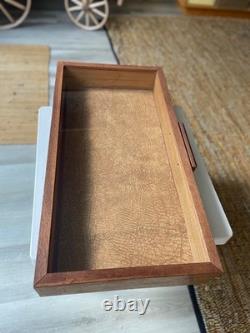 Display Case/Wood$Glass 25 x 13 x 4 HANDMADE for Collectibles/ Rustic Modern