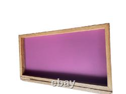 Display Case/Wood$Glass 25 x 13 x 4 HANDMADE for Collectibles/ Rustic Modern