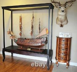 Display Case for Extra Large Ship Models (NO Glass) L 65 W 23 H 75 Inches