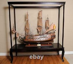 Display Case for Extra Large Ship Models (NO Glass) L 65 W 23 H 75 Inches