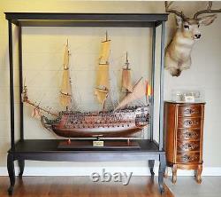 Display Case for Extra Large Ship Models (NO Glass) L 65 W 23 H 75 Inches