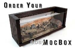 Display Case for Legos and Models, Large Solid Wood Display Cases with Glass