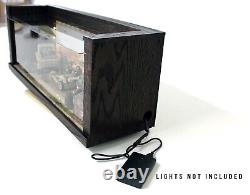Display Case for Legos and Models, Large Solid Wood Display Cases with Glass