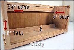 Display Case for Legos and Models, Large Solid Wood Display Cases with Glass