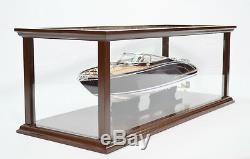 Display Case for Speed Boat 36 Wooden Display Case for Boat Model