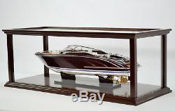 Display Case for Speed Boat 36 Wooden Display Case for Boat Model